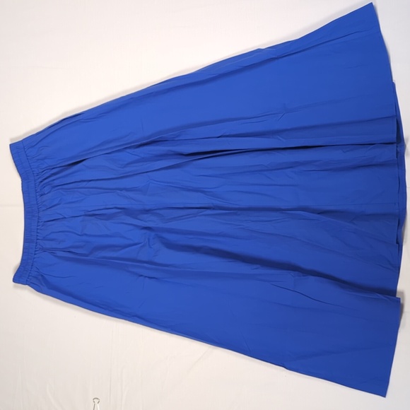 Elegant Blue Cotton Maxi Skirt Size M - Picture 7 of 7